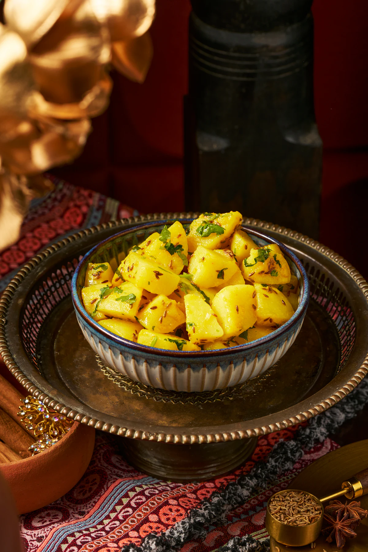 Spiced potato dish
