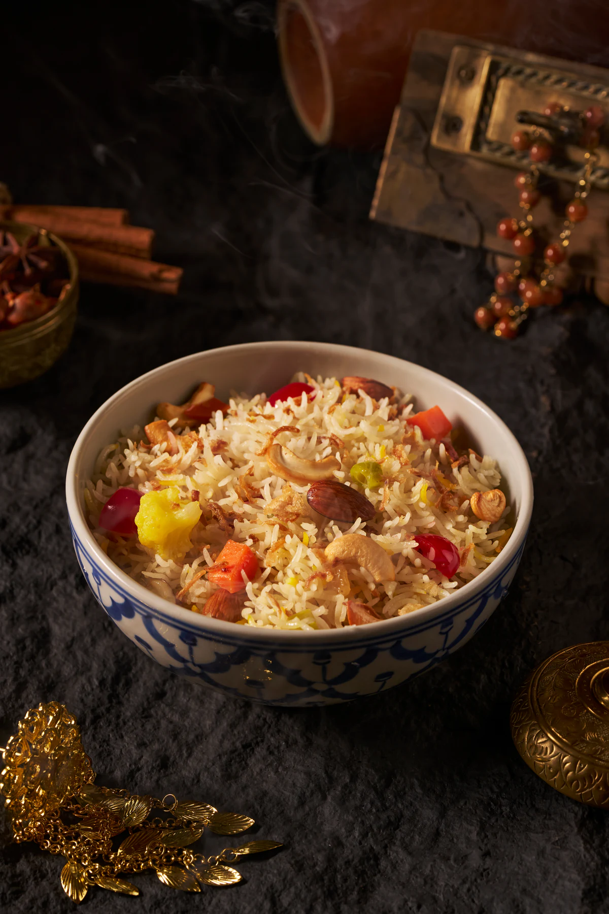 A colourful rice dish
