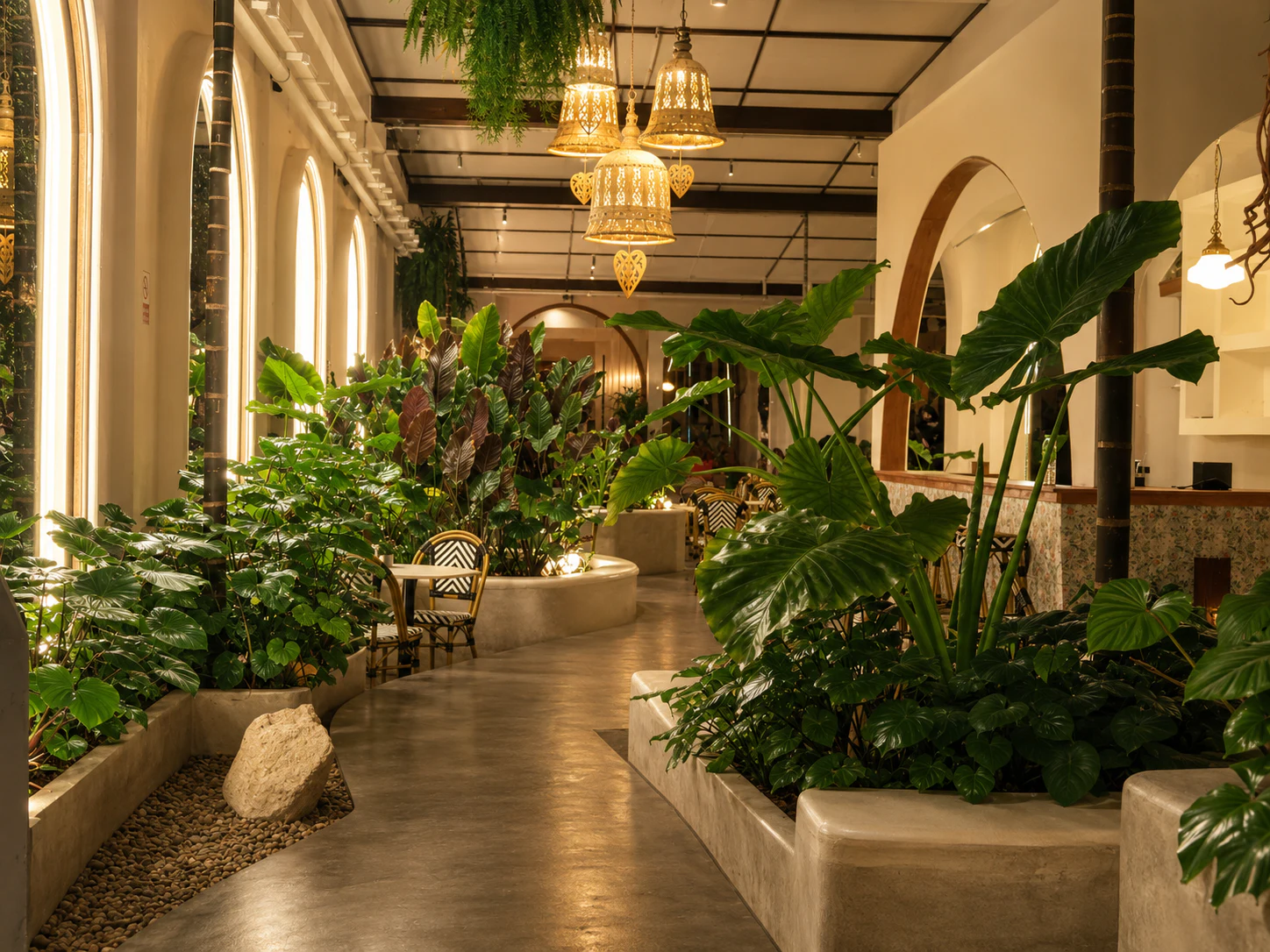 Garden courtyard at Bollywood Phuket Old Town